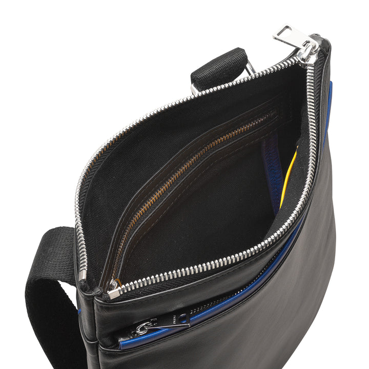 Bolsa de couro masculina DUDU, bolsa de ombro masculina com zíper, alça de ombro para viagem e lazer, alça ajustável