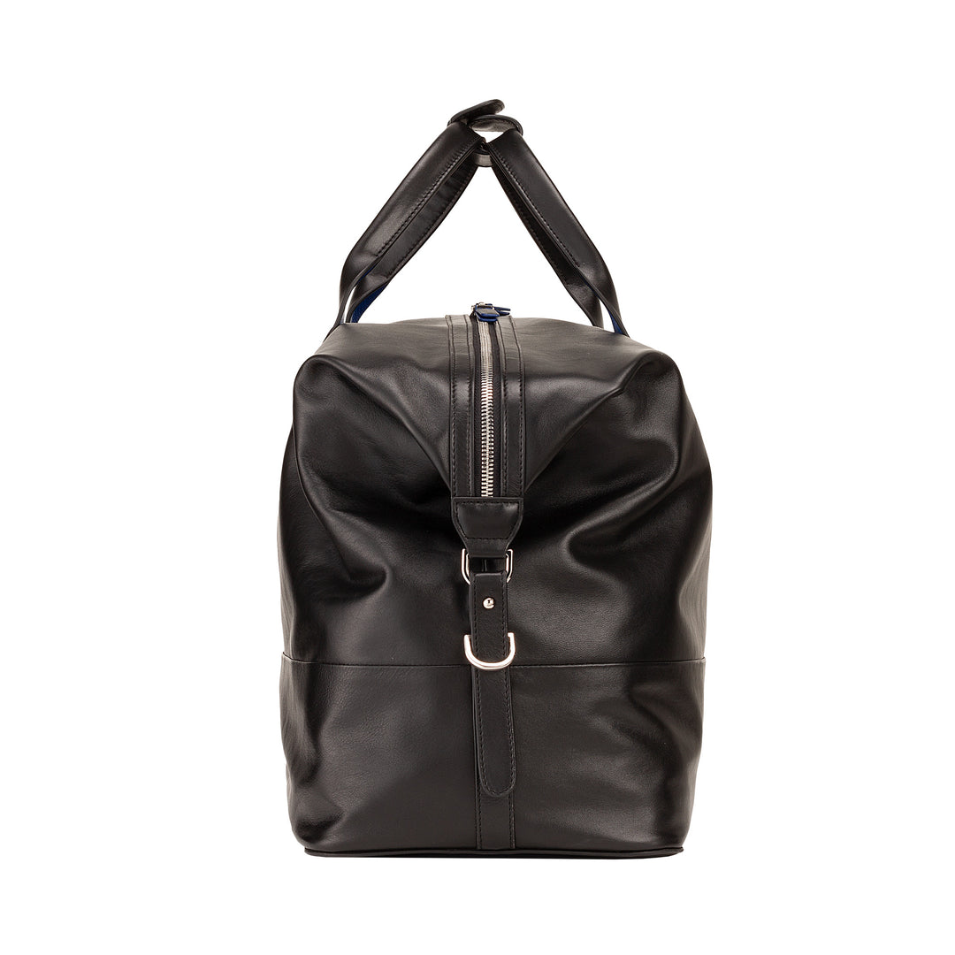 DUDU Borsone da Viaggio Uomo Donna in Pelle, Borsa per Weekend con Due Manici, Bagaglio a Mano o Tracolla 28 Litri con Cerniera