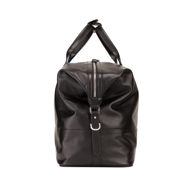 DUDU Borsone da Viaggio Uomo Donna in Pelle, Borsa per Weekend con Due Manici, Bagaglio a Mano o Tracolla 28 Litri con Cerniera