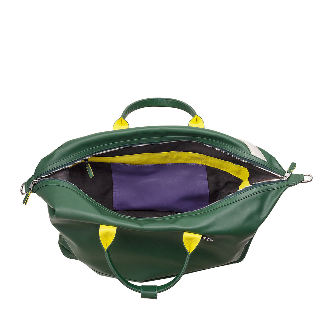 Kožená sportovní taška DUDU na tenis, 28 litrů, limitovaná edice, odnímatelný ramenní popruh, zapínání na zip, víkendovka na cesty, kožená sportovní taška