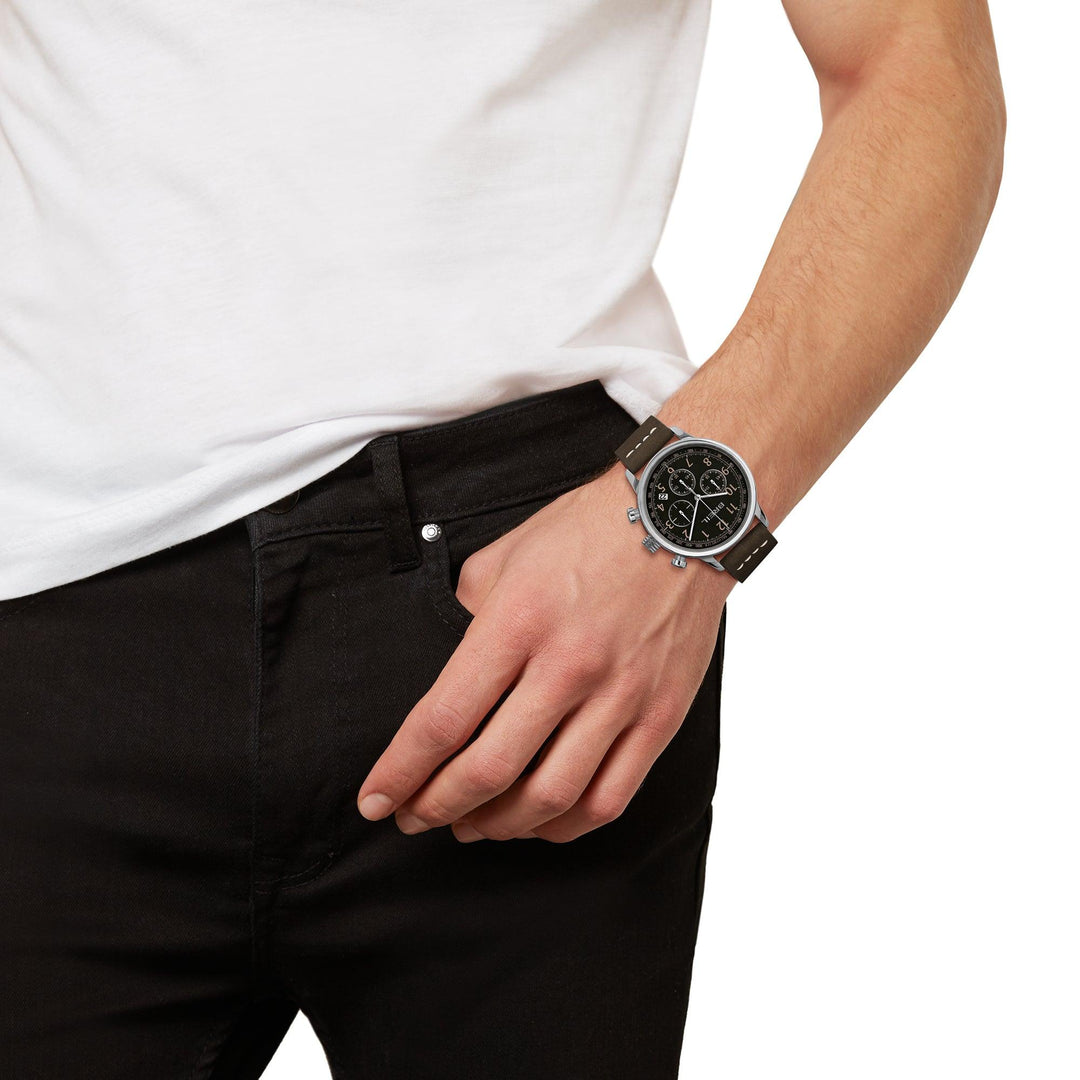 Breil ρολόι Outrider 41mm μαύρο χαλαζία χάλυβα TW2060 - Capodagli 1937