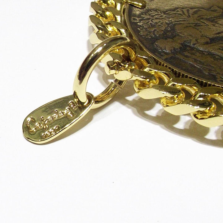 Pandantiv pentru monede de tip dolar american Capodagli bronz PVD finisaj aur galben CPD-CIO-BRO-0011-G - Capodagli 1937