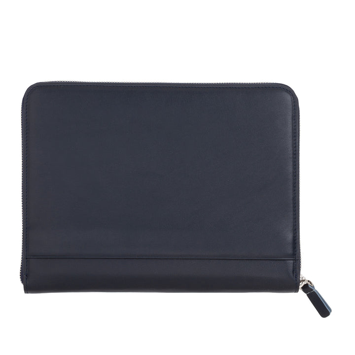 DUDU A5-dokumentmappe i ægte læder til mænd og kvinder, iPad Mini-tabletholder, udklipsholder, Organizer til A5-notebooks