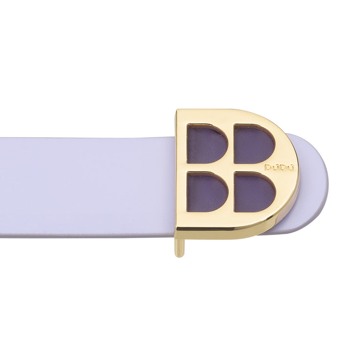 DUDU Women's Patent Belt, Genuine Leather Made in Italy, H 23mm, Reversible, Thin, Elegant High Quality Belt