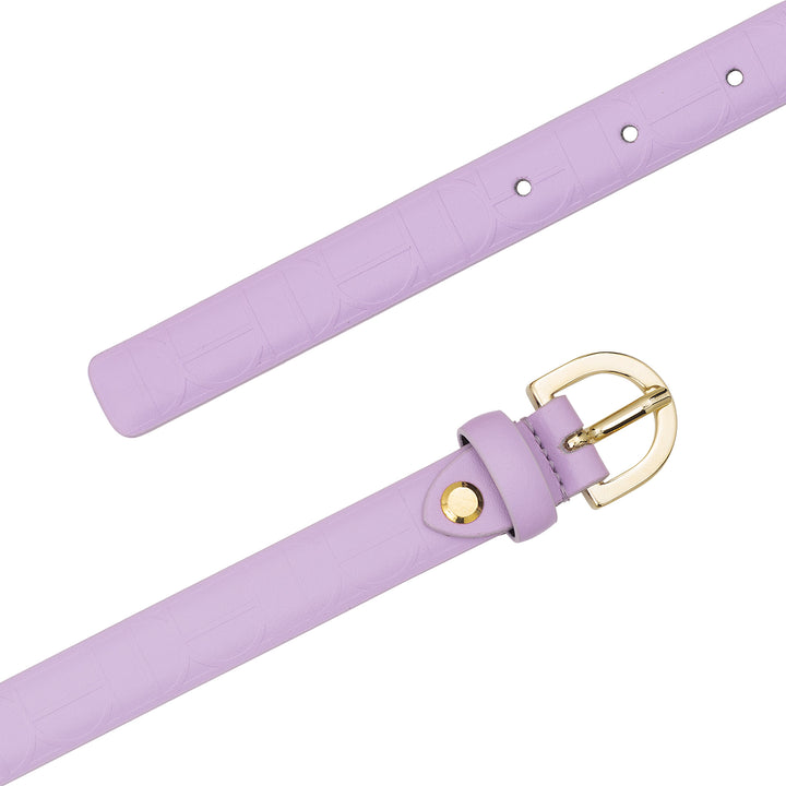 DUDU Thin Women's Belt in Soft Leather, H 20mm, Made in Italy, Elegant, Adjustable and Shortenable