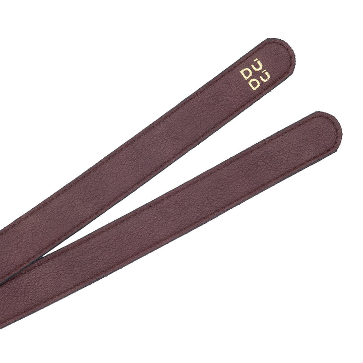 DUDU Obi-bælte til kvinder i ægte læder, lavet i Italien, bredt knudet bælte til kvinder til kjole, højtaljet læderbælte