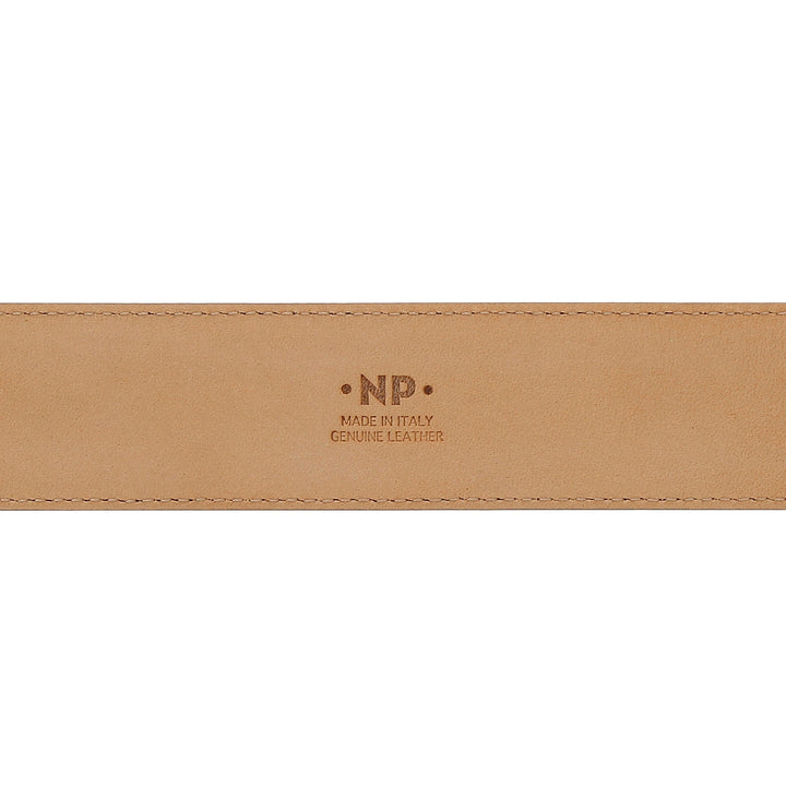 Ανδρική ζώνη Nuvola Pelle από μαλακό δέρμα ιταλικής κατασκευής Κομψή H 34mm με Μεταλλική Πόρπη