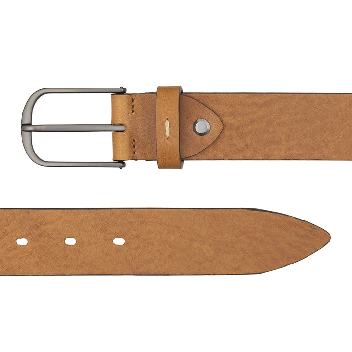 DUDU Men's Belt in Vegetable Leather, Made in Italy, H 35mm, Soft and Durable High Quality Belt