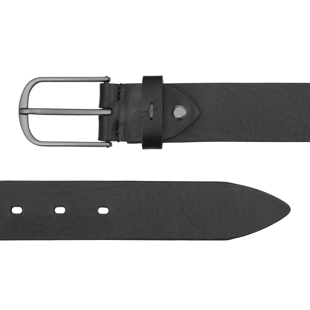 Cinto masculino DUDU em couro vegetal, fabricado na Itália, H 35 mm, cinto macio e durável de alta qualidade