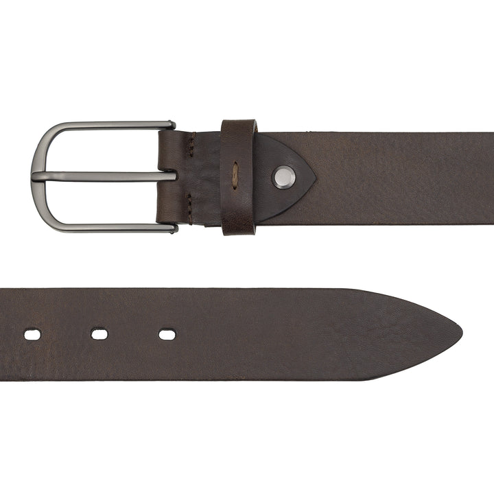 Cureaua DUDU pentru barbati din piele vegetala, fabricata in Italia, H 35 mm, curea moale si rezistenta de inalta calitate