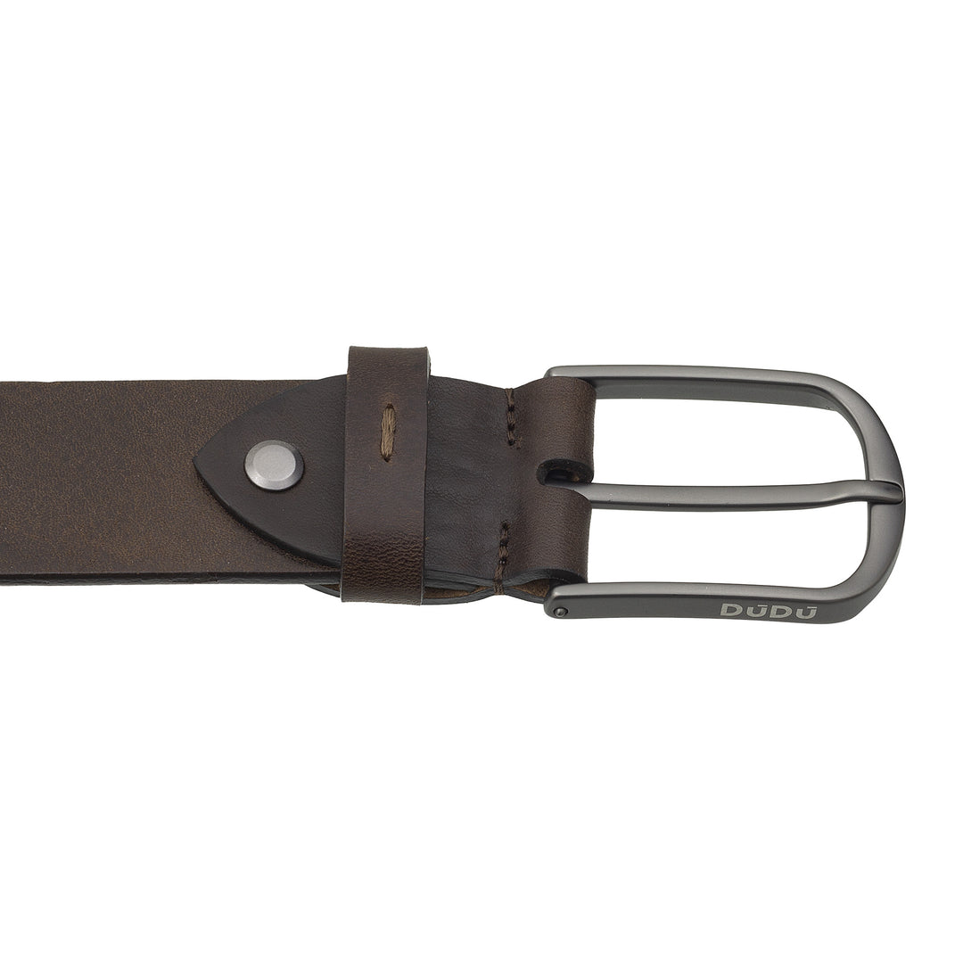 Cureaua DUDU pentru barbati din piele vegetala, fabricata in Italia, H 35 mm, curea moale si rezistenta de inalta calitate