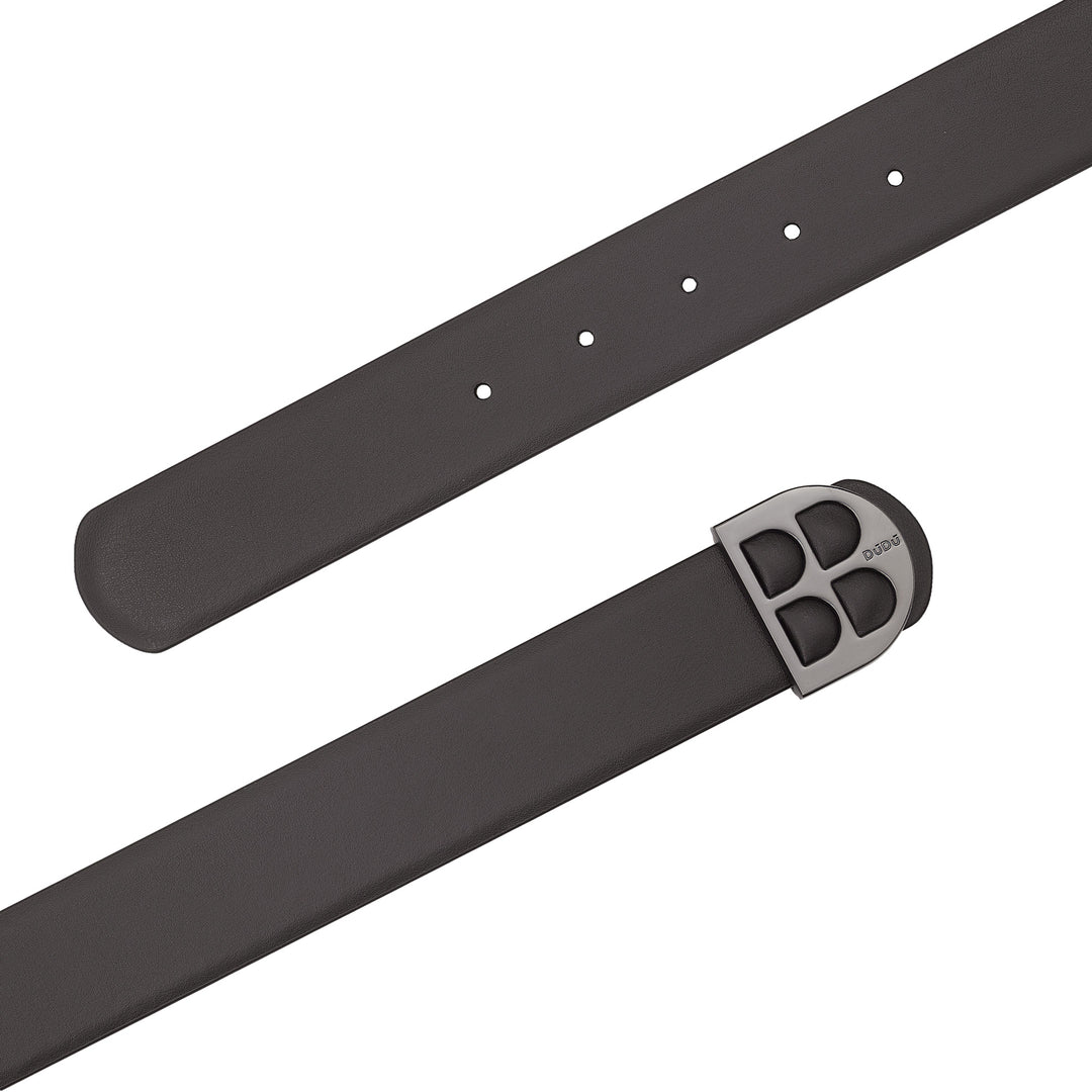DUDU Men's Reversible Belt in Genuine Two-Tone Leather, Made in Italy, Double Face, H 35mm, with Personalized Buckle