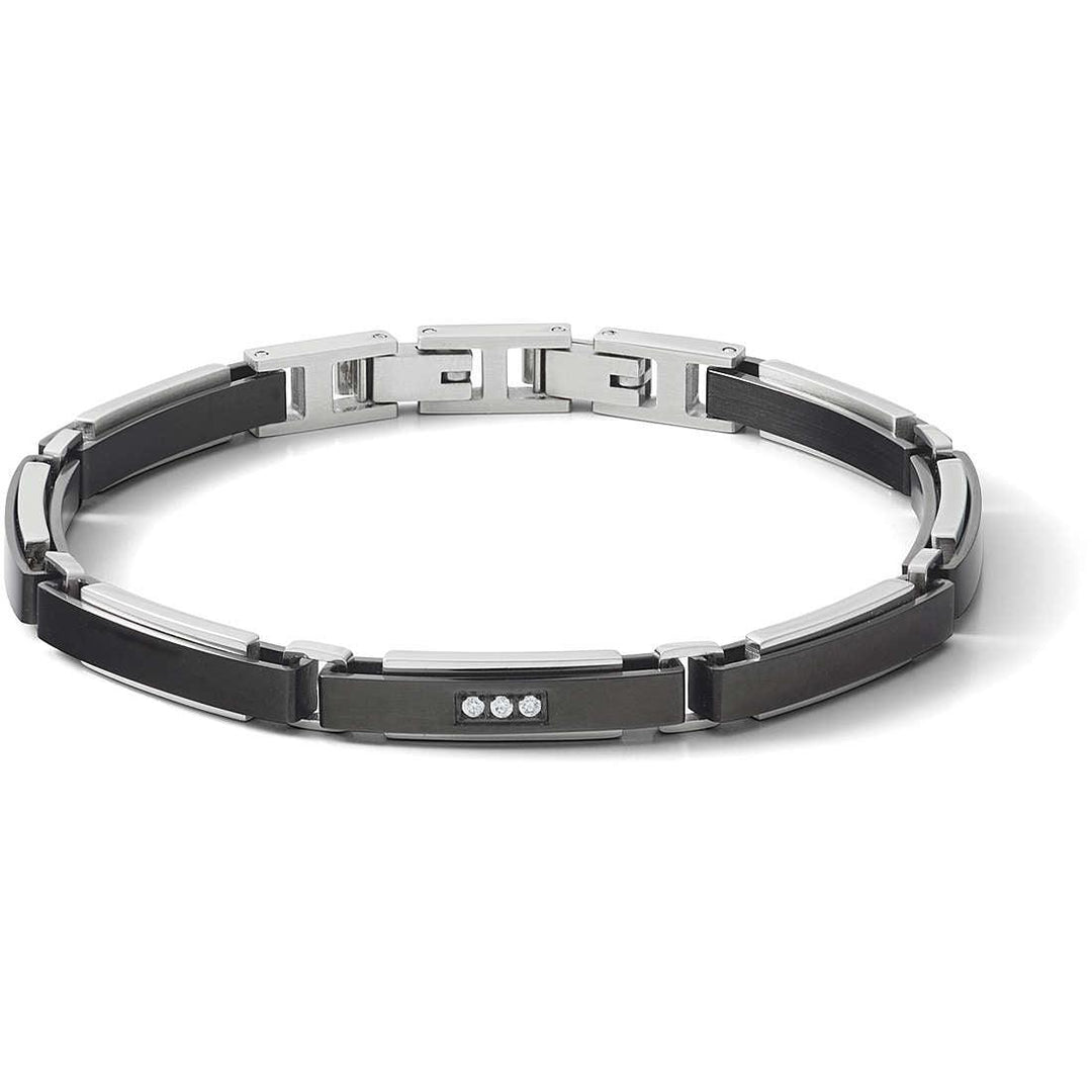 Bracelet en acier Comete Suits finition PVD noir UBR 1060 - Capodagli 1937