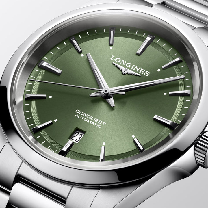 Reloj Longines Conquest 2023 41mm acero verde automático L3.830.4.02.6