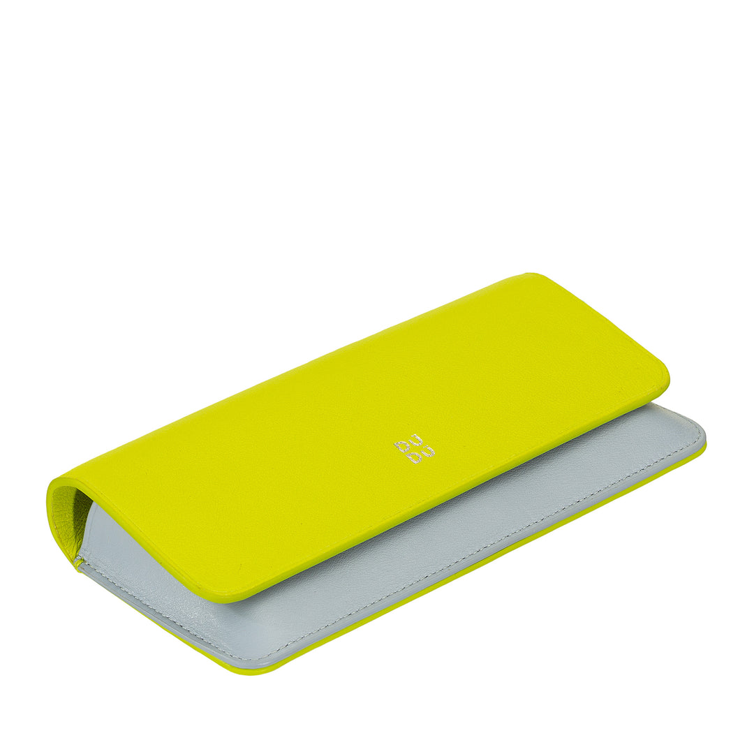 Θήκη γυαλιών και γυαλιών ηλίου DUDU από μαλακό γνήσιο δέρμα με μαγνητικό κλείσιμο, πολύχρωμη θήκη γυαλιών