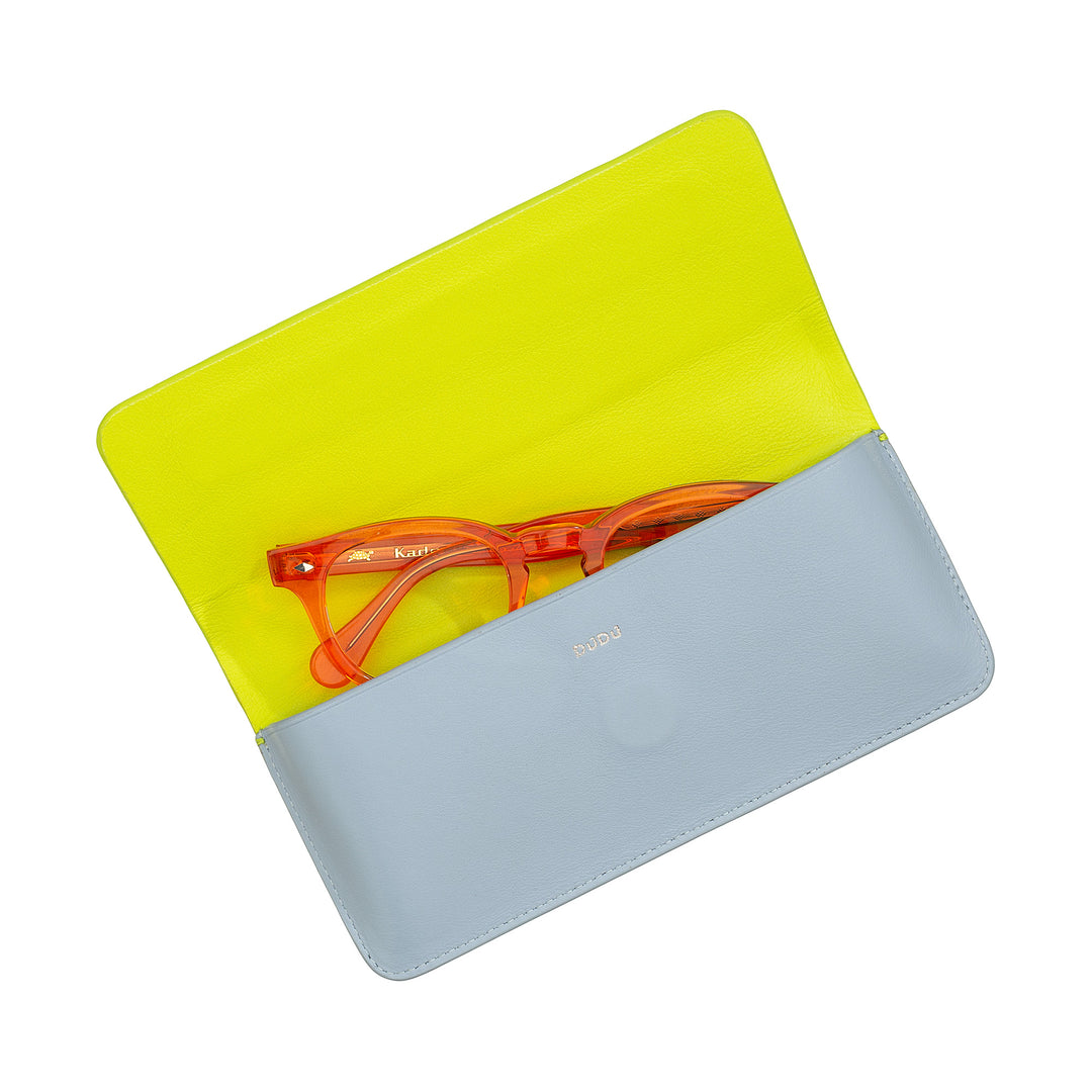 Θήκη γυαλιών και γυαλιών ηλίου DUDU από μαλακό γνήσιο δέρμα με μαγνητικό κλείσιμο, πολύχρωμη θήκη γυαλιών