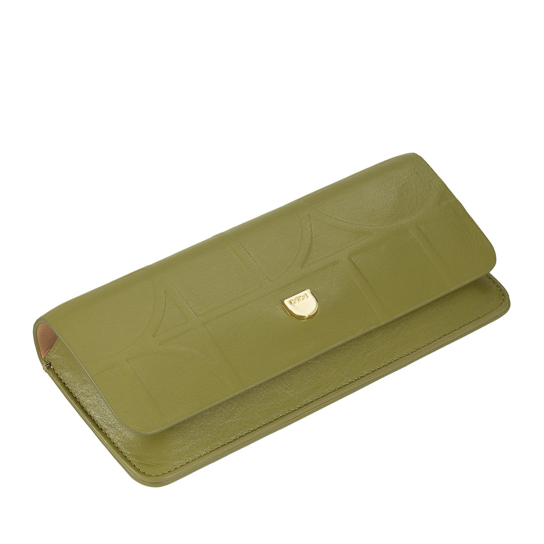 Pouzdro na brýle a sluneční brýle s potiskem DUDU z měkké pravé kůže s magnetickým zavíráním, dvoubarevné pouzdro na brýle