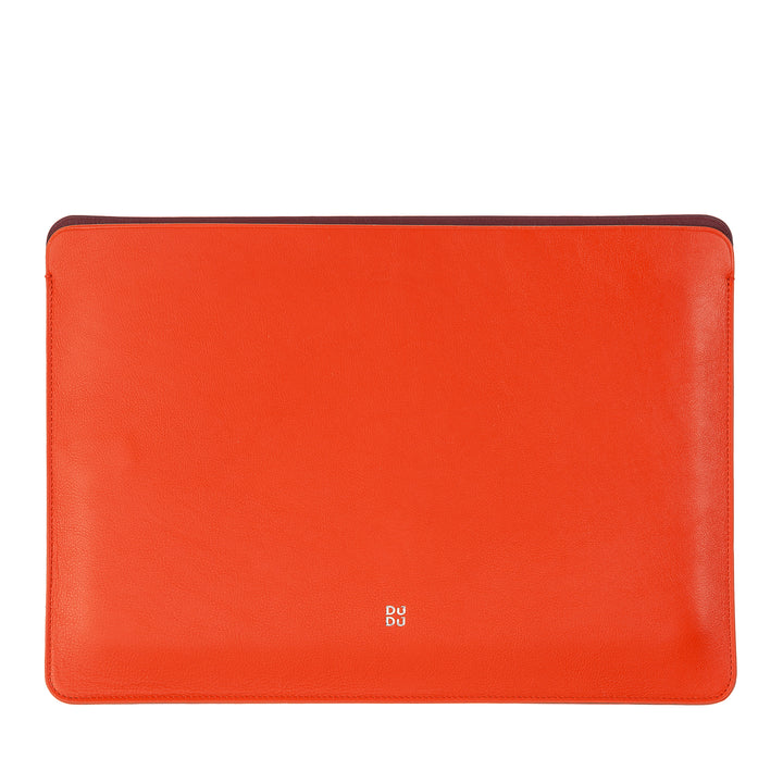 DUDU 13 Inch PC Case in Soft Leather, Colorful Protective Sleeve for Laptop Notebook Macbook 13" Two-Tone Slim Design