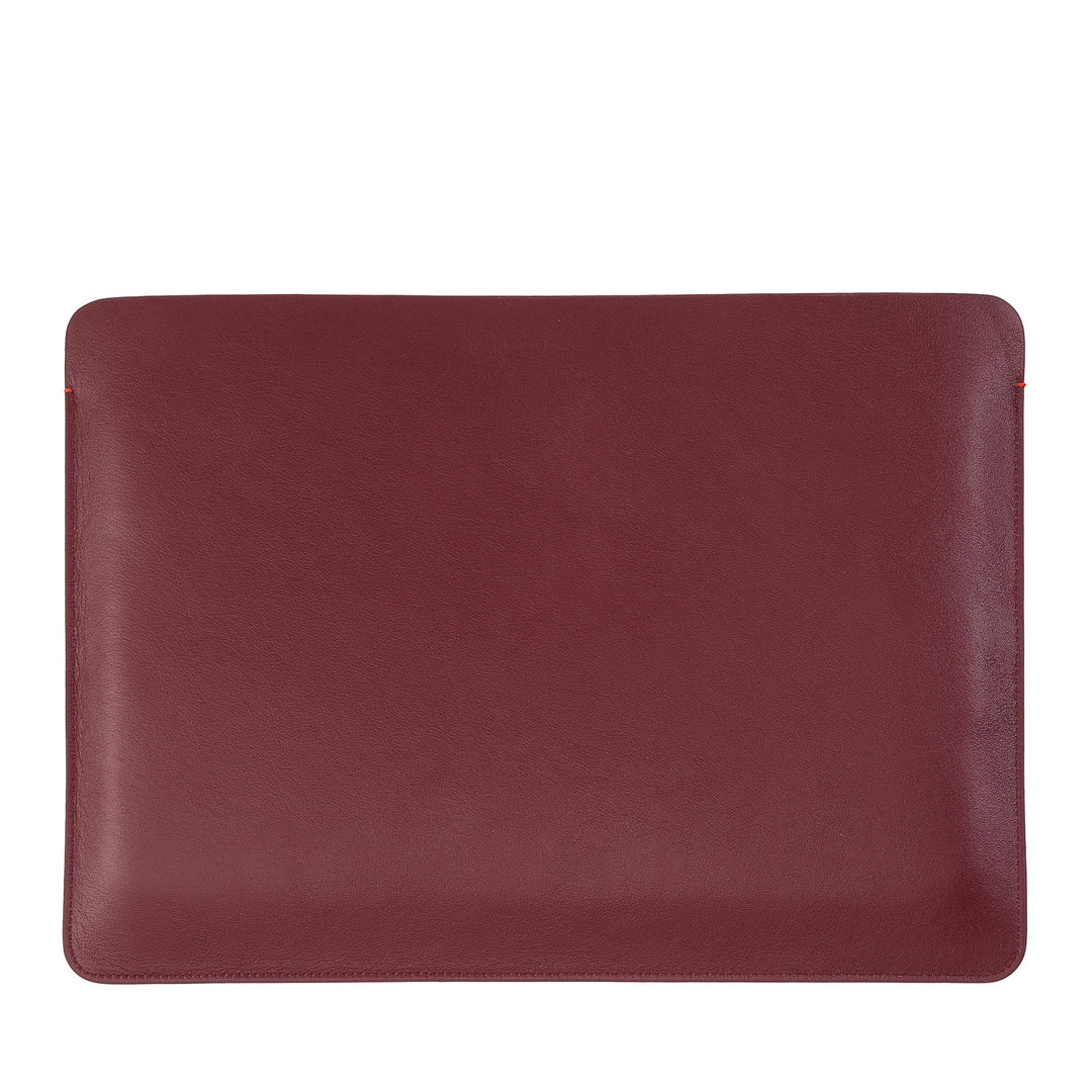 DUDU 13 Inch PC Case in Soft Leather, Colorful Protective Sleeve for Laptop Notebook Macbook 13" Two-Tone Slim Design