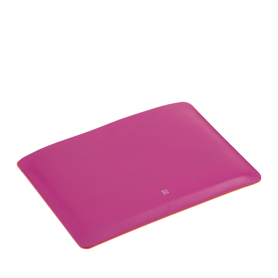 DUDU Husă pentru PC de 13 inchi din piele moale, husă de protecție colorată pentru laptop, notebook, Macbook, design subțire în două tonuri de 13 inchi