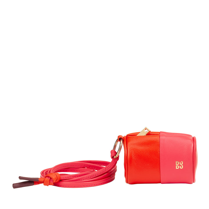 DUDU Apple AirPods hörlursfodral i äkta läder med nackrem, mini dragkedja för AirPods Elegant Säker Färgglad