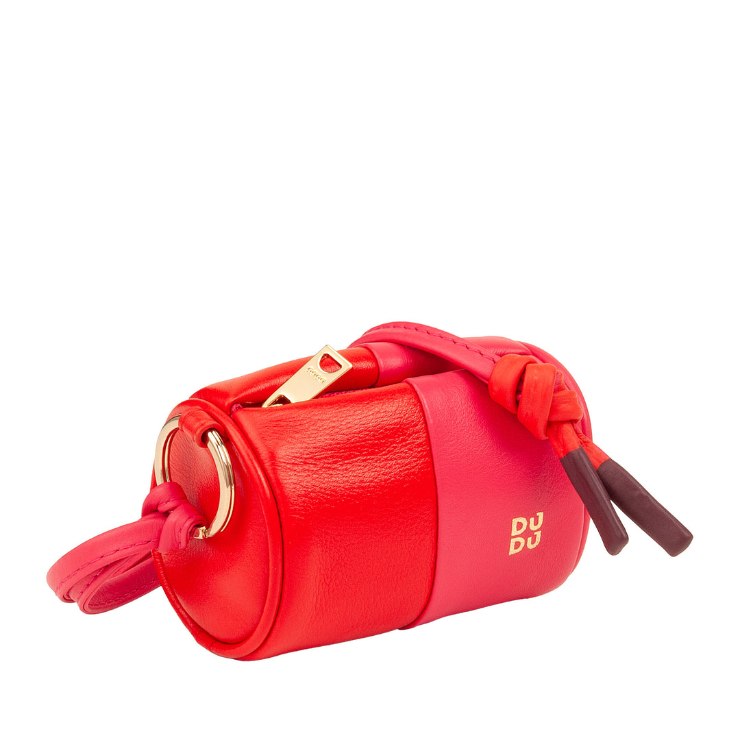 DUDU Apple AirPods hörlursfodral i äkta läder med nackrem, mini dragkedja för AirPods Elegant Säker Färgglad