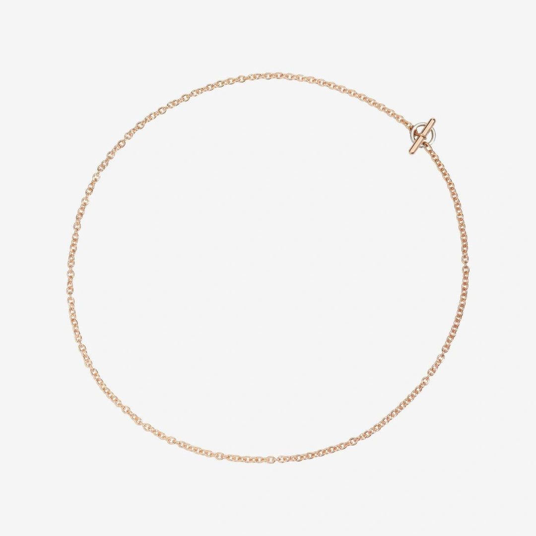 Naszyjnik Dodo Essentials 9-karatowe różowe złoto 4 elementy Rondelle 9-karatowe różowe złoto 4 elementy srebro 925 DCA6000_CHAIN_0009R - Capodagli 1937