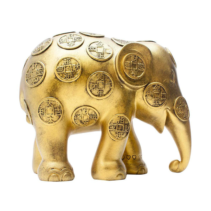 Elephant Parade elephant Lucky Coins 20cm Limited Edition 750 kpl LUCKY COINS 20 - Capodagli 1937