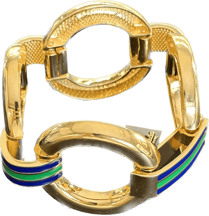 Bracelet Federica Rossi en bronze et émail FR.BR.04/1 - Capodagli 1937