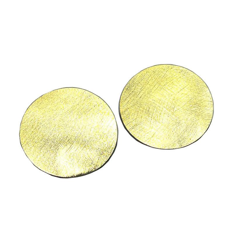 Federica Rossi Formentera øreringe, flade cirkler, nål og sommerfugl, 925 sølv FR.OR.16 - Capodagli 1937