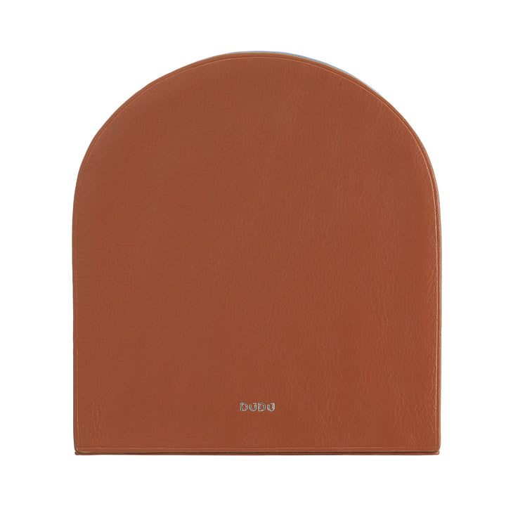 DUDU Dekorative Design-Buchstütze, Buchstützen mit farbigem Echtlederbezug, für Heimregale und Büroschreibtische