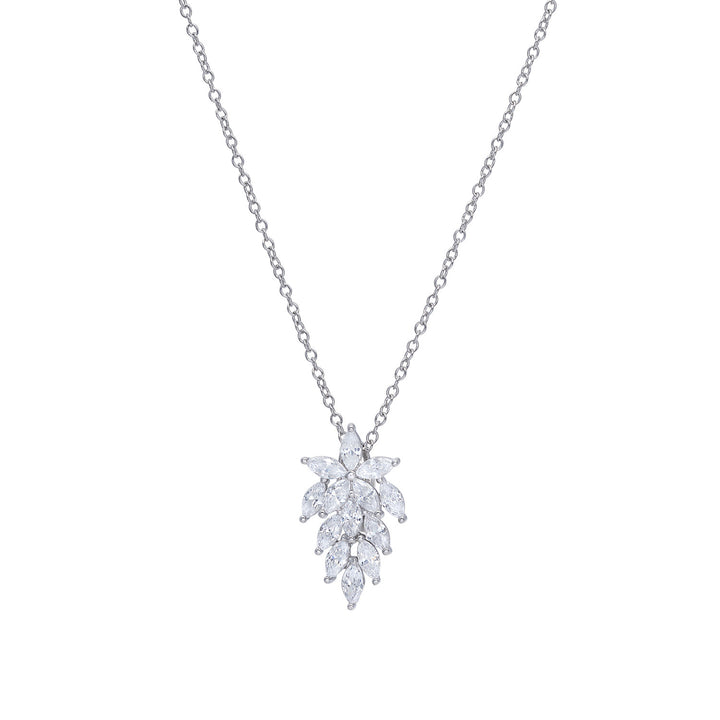 Comete Weiße Zirkon-Halskette 925‰ Silber GLA262