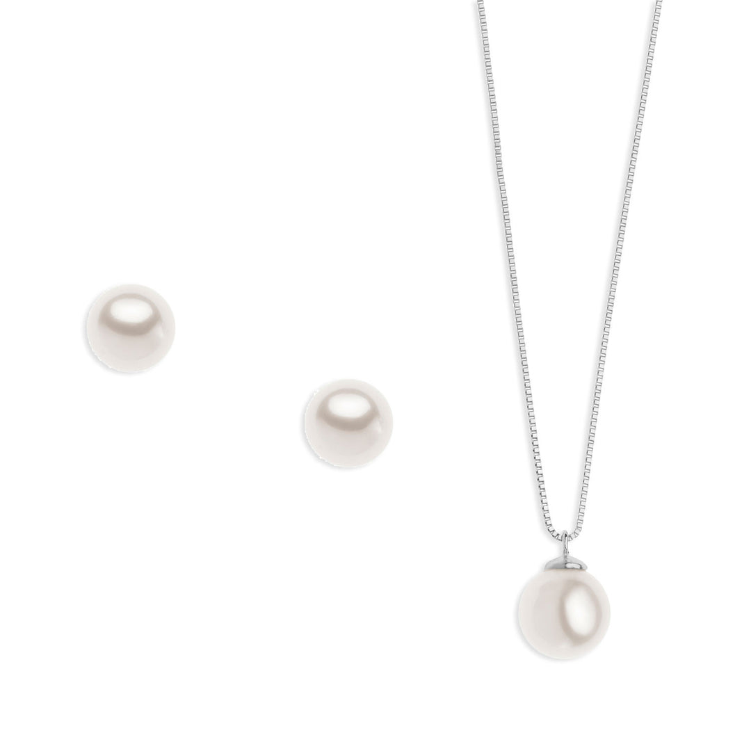 Comete Collana e Orecchini con Perla in Oro KIT564696