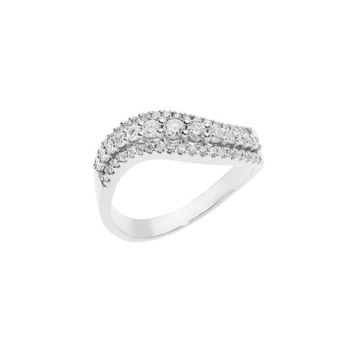 Comete Wave Ring i guld og diamanter ANB2492