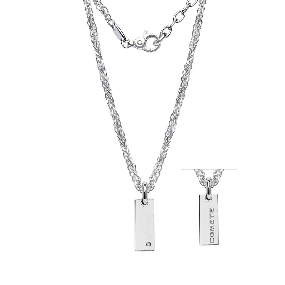 Comete Girocollo in Argento 925‰ e Diamante bianco UGL749