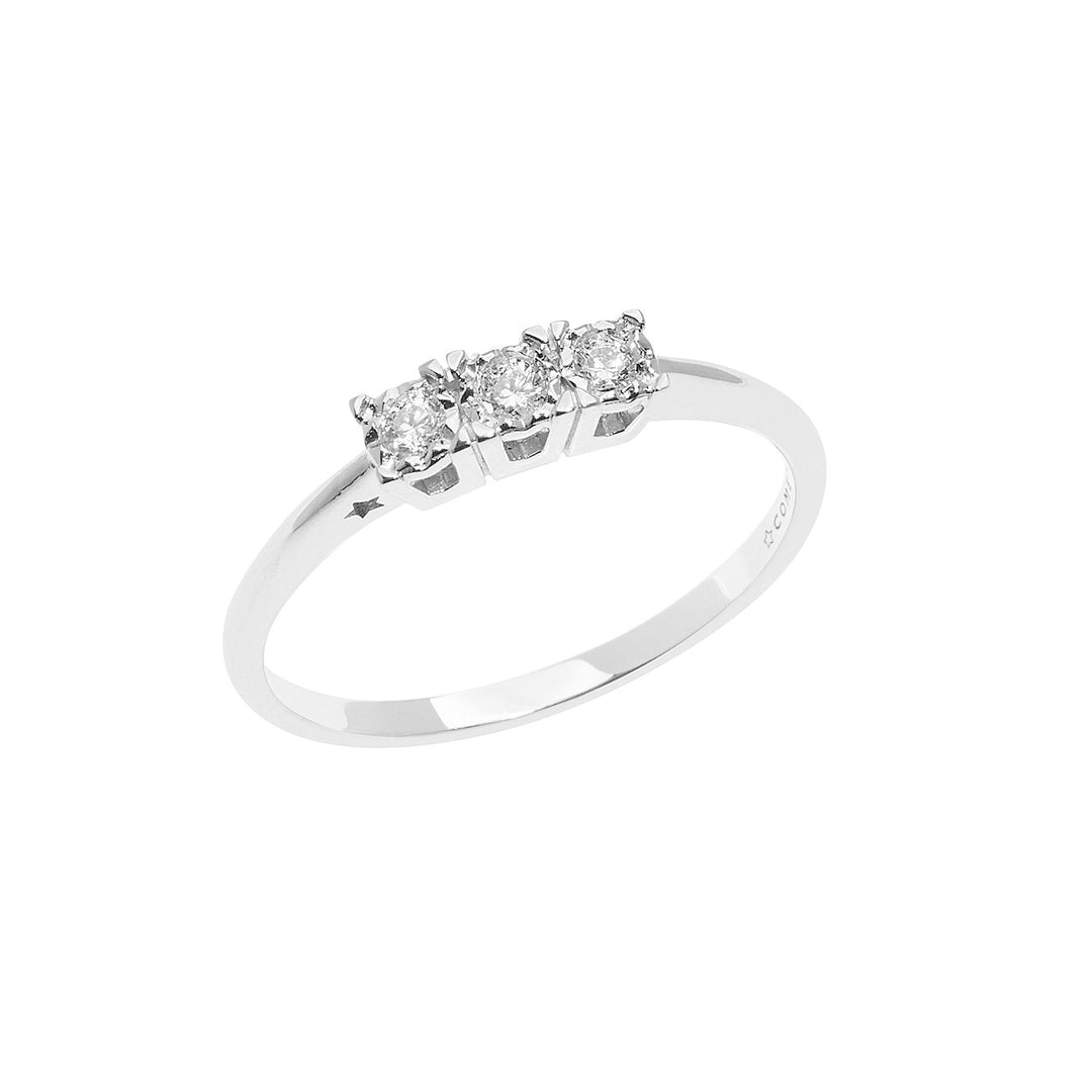 Comete Anello Trilogy in Oro e Diamanti ANB2644