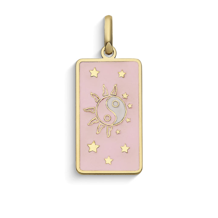 Comete Ciondolo Equilibrio in Oro giallo 375‰ e smalto KCOB022