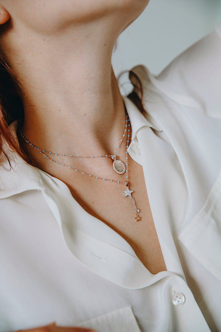 Comete Silver Star Halsband GLA229