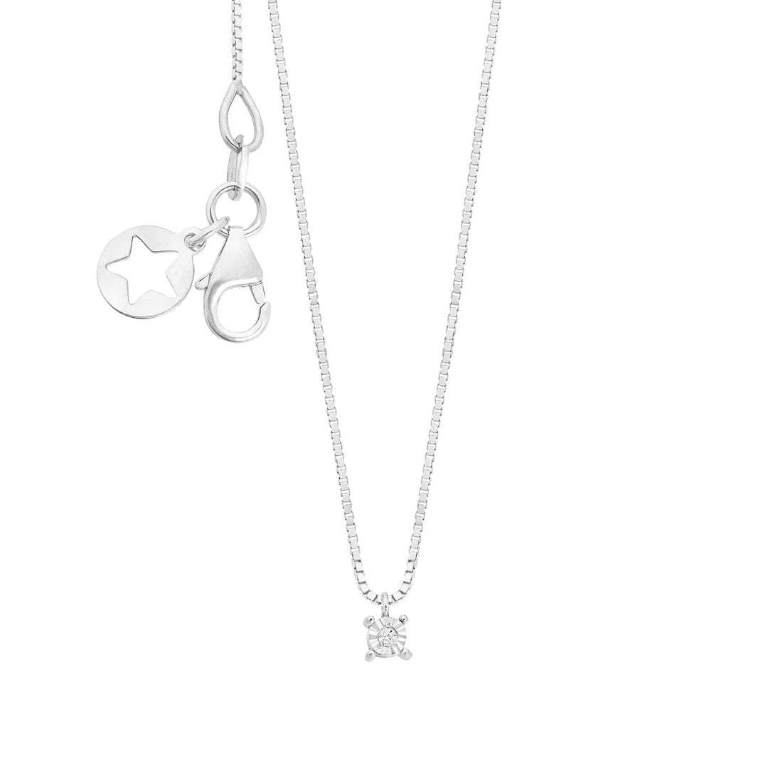 Comete Collana in Oro bianco 375‰ e Diamante bianco KGLB1411