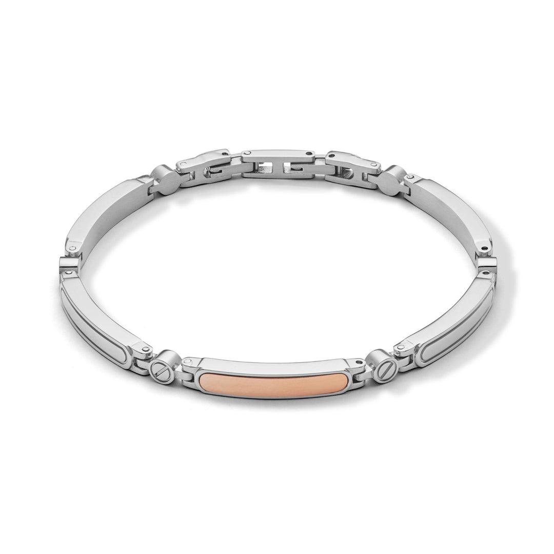 Comete Bracciale in Acciaio e pvd rosè UBR1010