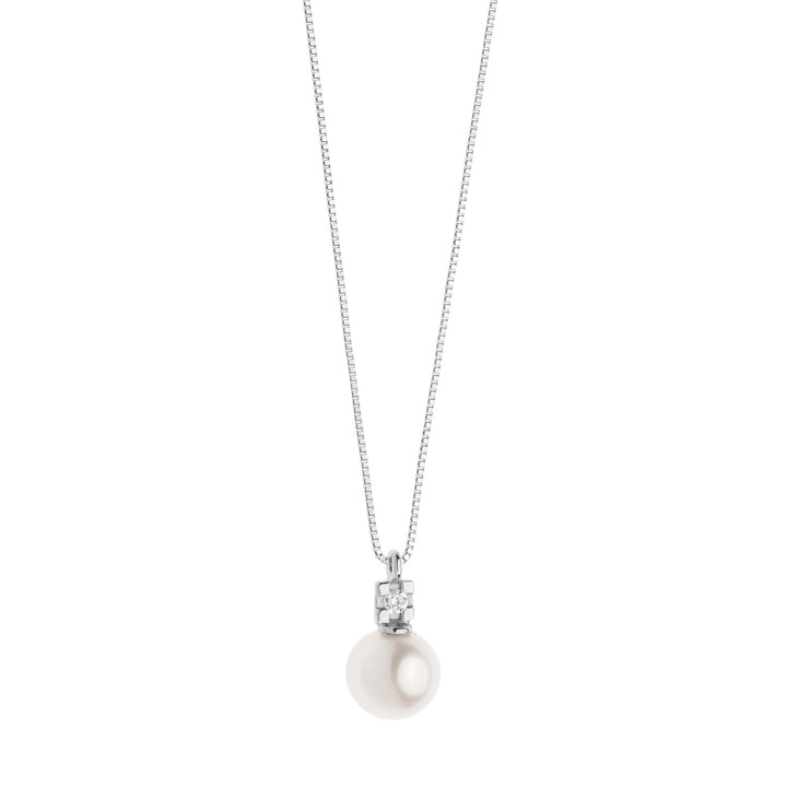 Collier Comete Light Point Perle Or et Diamant GLP566