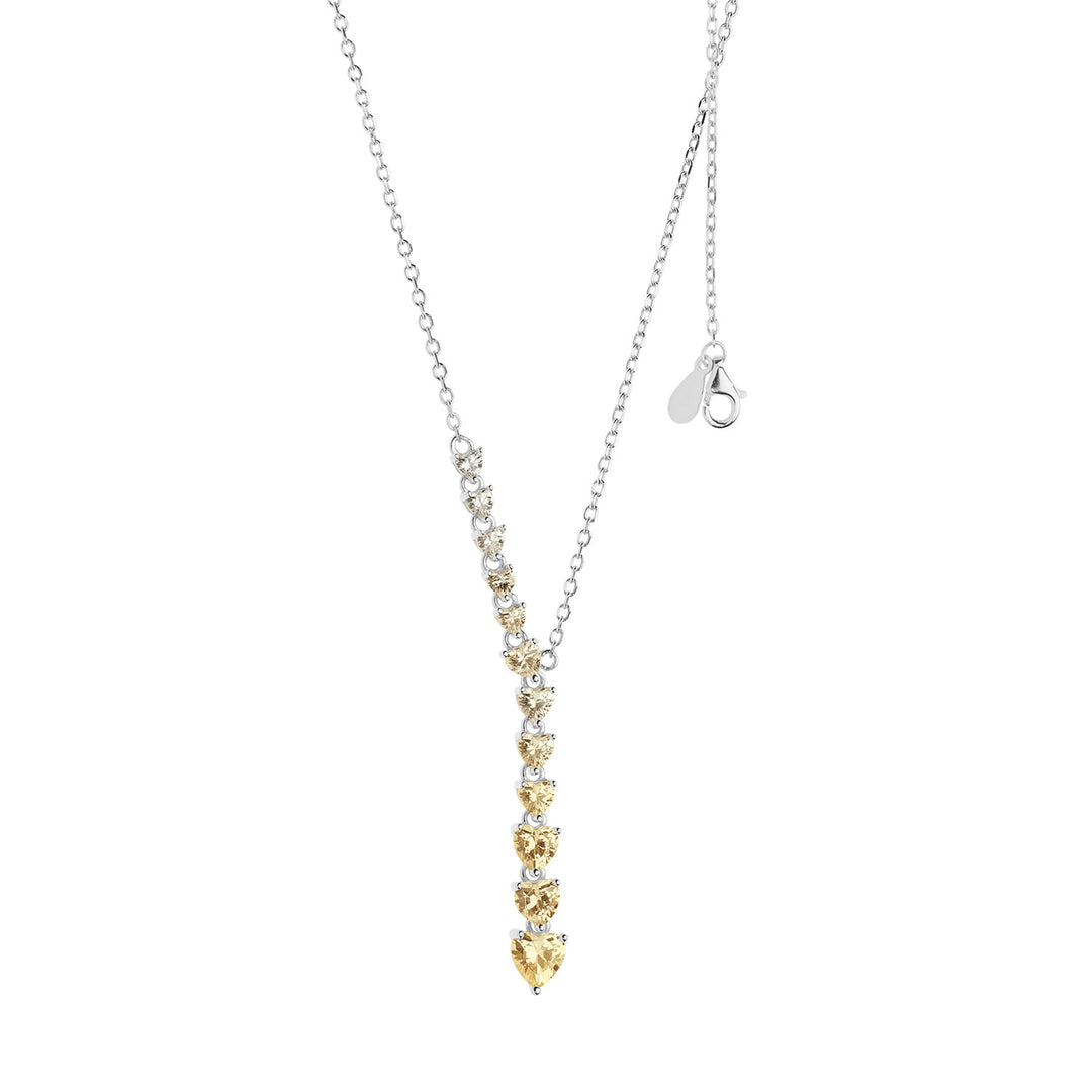 Comete Girocollo cuori in Argento degradè GLA245