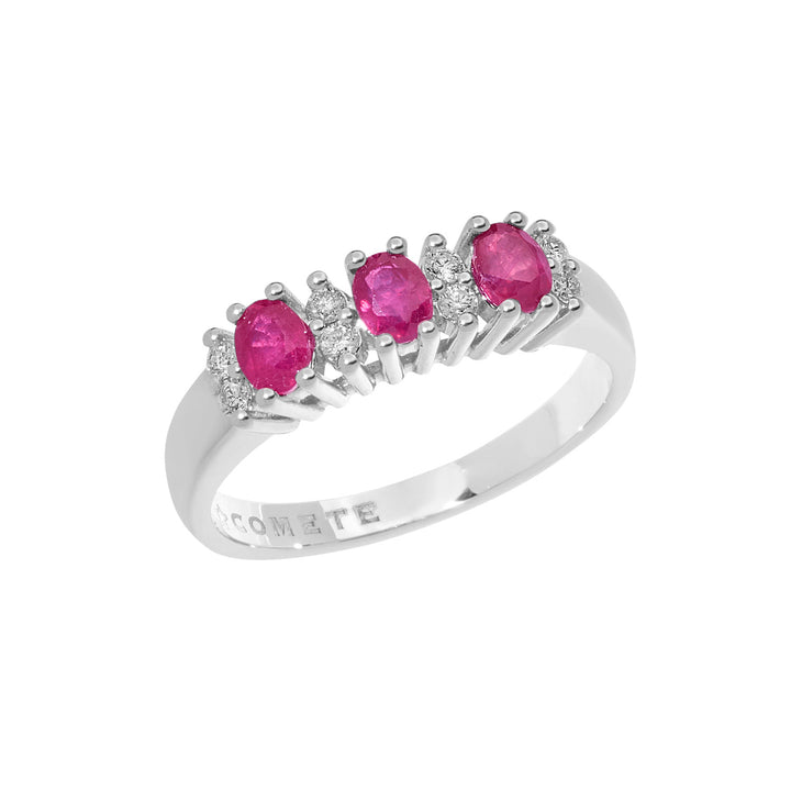 Comete Anello in Oro Diamanti e Rubini ANB2560