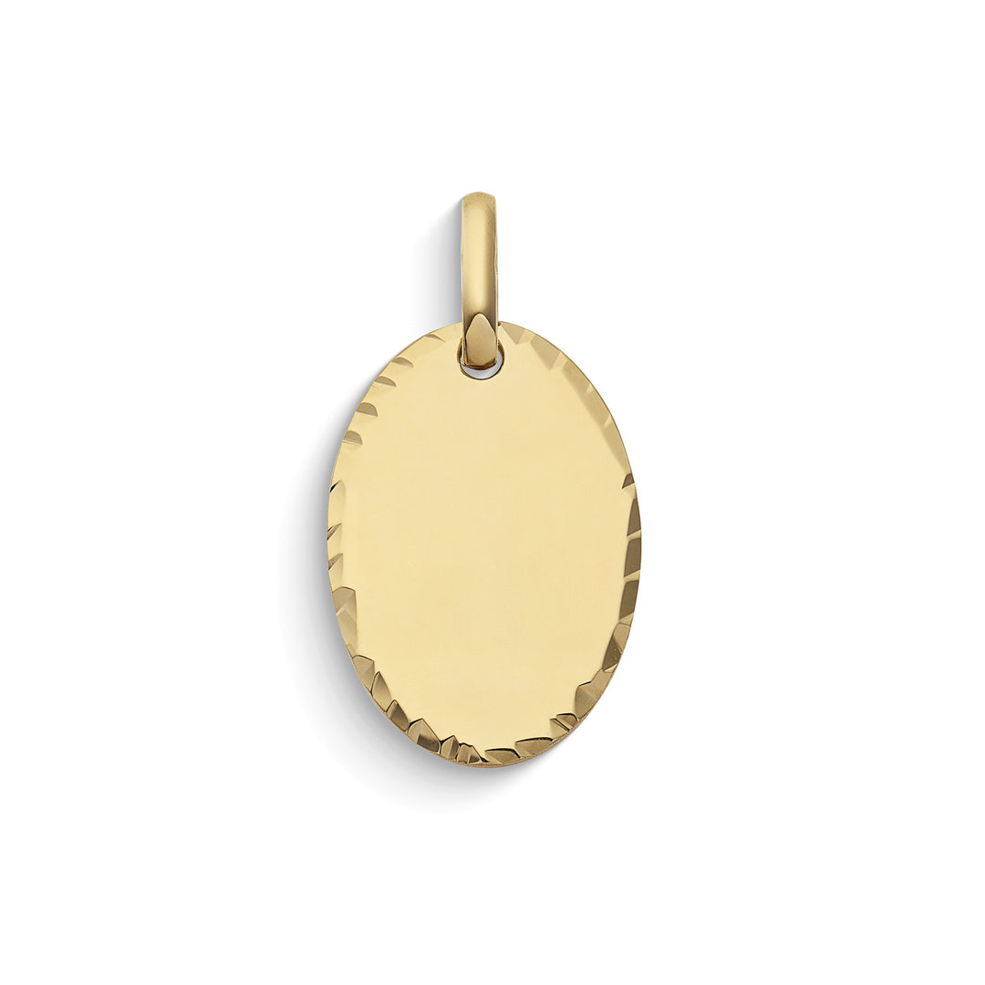Comete Ciondolo personalizzabile ovale in Oro giallo 375‰ KCOB004