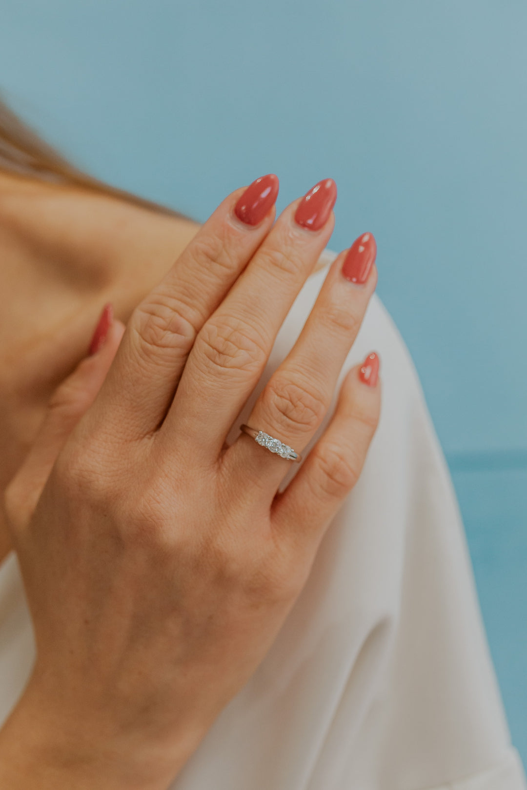 Comete Anello Oro bianco 750‰ e Diamanti ANB2736
