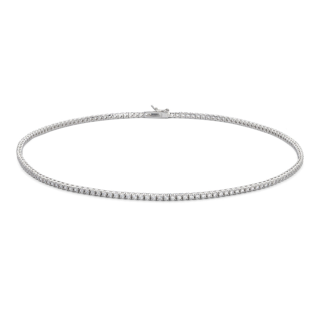 Collier Comète en Argent 925‰ en Argent 925‰ avec Zircons blancs GLA286M42