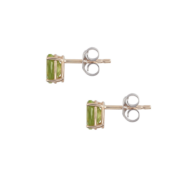 Comete Orecchini in Oro rosa 750‰ e Peridot ovali ORB1112