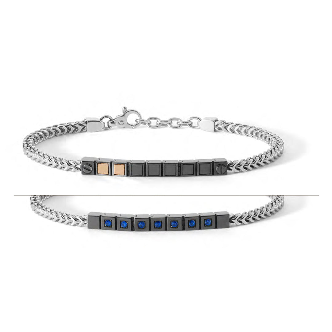 Comete Bracciale Tennis in Argento con zirconi blu UBR897