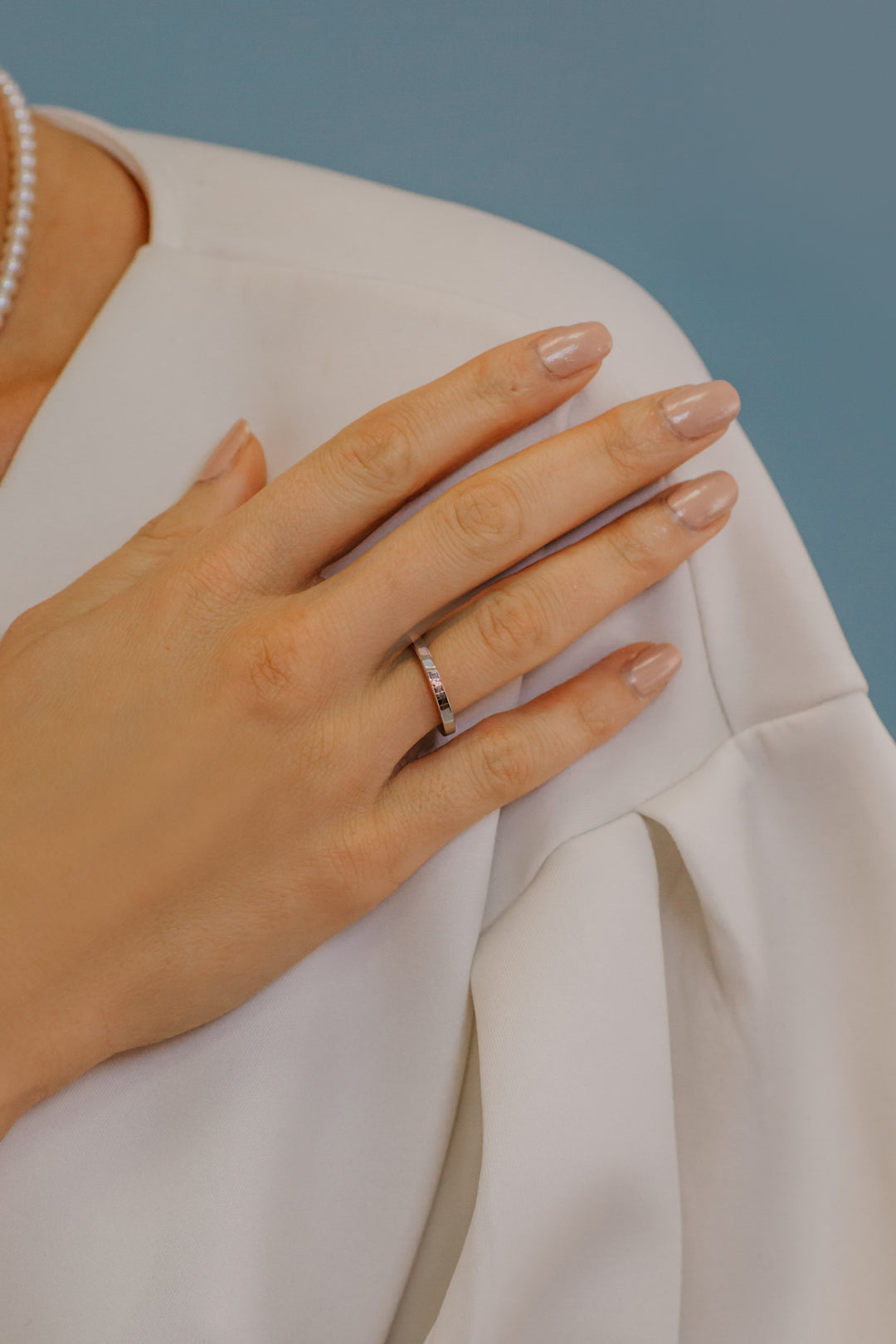 Comete Herren-Silberring Rosa Herz ANG106M18M