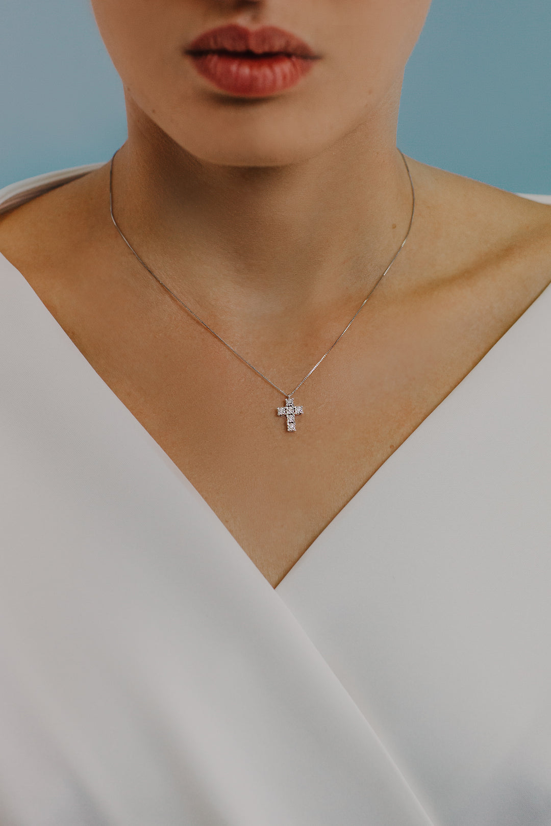 Collier Croix Comete Or et Diamants GLB1555